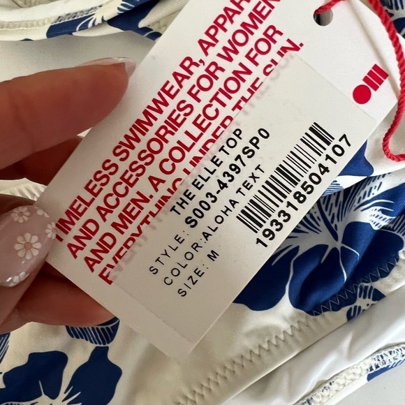 NWT SOLID & STRIPED The Elle Floral Aloha Biki Set M - Picture 4 of 4